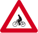 Panneau A25 Danger passage cyclistes