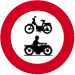 Panneau C7-C9 Interdit cyclomoteurs et motocyclettes