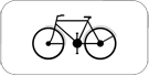 Panneau additionnel M1 Cyclistes autorisés